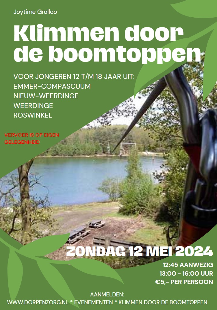 Klimmen door de boomtoppen